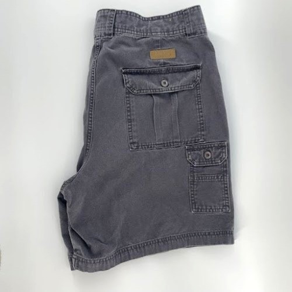 Cabelas Cargo Shorts Mens  Size 38 Gray Utility Outdoor Casual Hiking Active